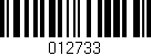 Código de barras (EAN, GTIN, SKU, ISBN): '012733'