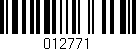 Código de barras (EAN, GTIN, SKU, ISBN): '012771'