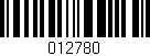 Código de barras (EAN, GTIN, SKU, ISBN): '012780'