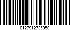 Código de barras (EAN, GTIN, SKU, ISBN): '0127912735858'
