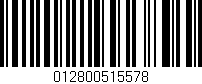 Código de barras (EAN, GTIN, SKU, ISBN): '012800515578'