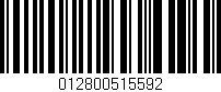 Código de barras (EAN, GTIN, SKU, ISBN): '012800515592'