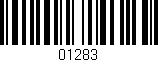 Código de barras (EAN, GTIN, SKU, ISBN): '01283'