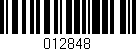 Código de barras (EAN, GTIN, SKU, ISBN): '012848'
