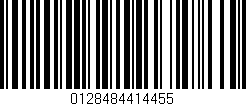 Código de barras (EAN, GTIN, SKU, ISBN): '0128484414455'