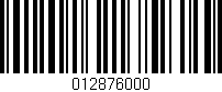 Código de barras (EAN, GTIN, SKU, ISBN): '012876000'