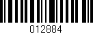 Código de barras (EAN, GTIN, SKU, ISBN): '012884'