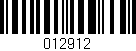 Código de barras (EAN, GTIN, SKU, ISBN): '012912'