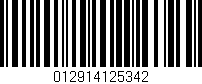 Código de barras (EAN, GTIN, SKU, ISBN): '012914125342'