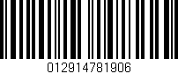 Código de barras (EAN, GTIN, SKU, ISBN): '012914781906'