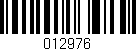 Código de barras (EAN, GTIN, SKU, ISBN): '012976'