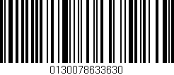 Código de barras (EAN, GTIN, SKU, ISBN): '0130078633630'