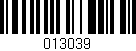Código de barras (EAN, GTIN, SKU, ISBN): '013039'