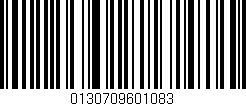 Código de barras (EAN, GTIN, SKU, ISBN): '0130709601083'