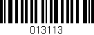 Código de barras (EAN, GTIN, SKU, ISBN): '013113'