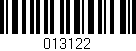 Código de barras (EAN, GTIN, SKU, ISBN): '013122'