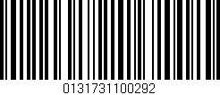 Código de barras (EAN, GTIN, SKU, ISBN): '0131731100292'