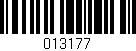 Código de barras (EAN, GTIN, SKU, ISBN): '013177'