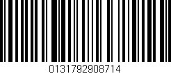 Código de barras (EAN, GTIN, SKU, ISBN): '0131792908714'