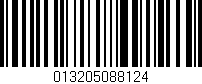 Código de barras (EAN, GTIN, SKU, ISBN): '013205088124'