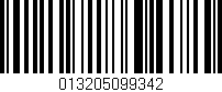 Código de barras (EAN, GTIN, SKU, ISBN): '013205099342'