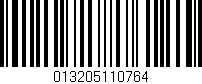 Código de barras (EAN, GTIN, SKU, ISBN): '013205110764'