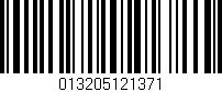 Código de barras (EAN, GTIN, SKU, ISBN): '013205121371'