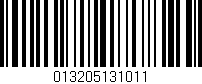 Código de barras (EAN, GTIN, SKU, ISBN): '013205131011'