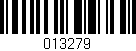 Código de barras (EAN, GTIN, SKU, ISBN): '013279'