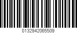 Código de barras (EAN, GTIN, SKU, ISBN): '0132942065509'