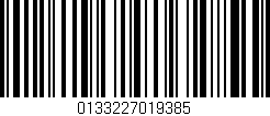 Código de barras (EAN, GTIN, SKU, ISBN): '0133227019385'