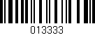 Código de barras (EAN, GTIN, SKU, ISBN): '013333'