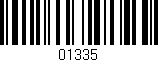 Código de barras (EAN, GTIN, SKU, ISBN): '01335'