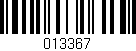 Código de barras (EAN, GTIN, SKU, ISBN): '013367'