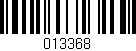 Código de barras (EAN, GTIN, SKU, ISBN): '013368'