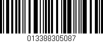 Código de barras (EAN, GTIN, SKU, ISBN): '013388305087'