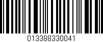 Código de barras (EAN, GTIN, SKU, ISBN): '013388330041'