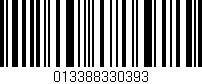 Código de barras (EAN, GTIN, SKU, ISBN): '013388330393'