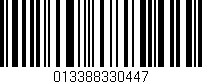 Código de barras (EAN, GTIN, SKU, ISBN): '013388330447'