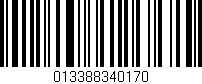 Código de barras (EAN, GTIN, SKU, ISBN): '013388340170'