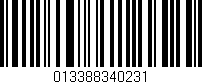 Código de barras (EAN, GTIN, SKU, ISBN): '013388340231'