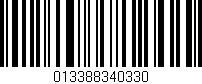 Código de barras (EAN, GTIN, SKU, ISBN): '013388340330'