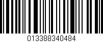 Código de barras (EAN, GTIN, SKU, ISBN): '013388340484'