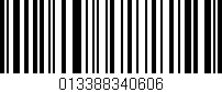 Código de barras (EAN, GTIN, SKU, ISBN): '013388340606'