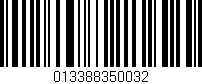Código de barras (EAN, GTIN, SKU, ISBN): '013388350032'