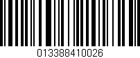 Código de barras (EAN, GTIN, SKU, ISBN): '013388410026'