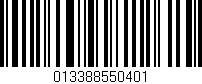 Código de barras (EAN, GTIN, SKU, ISBN): '013388550401'