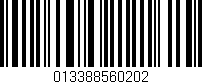 Código de barras (EAN, GTIN, SKU, ISBN): '013388560202'