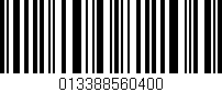 Código de barras (EAN, GTIN, SKU, ISBN): '013388560400'