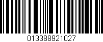 Código de barras (EAN, GTIN, SKU, ISBN): '013388921027'